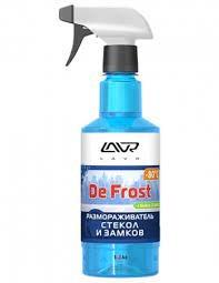 Ln1302 Размораживатель стекол и замков DE FROST +glass cleaner  (-80C) LAVR Universal Defroster   500мл