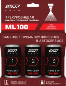 Ln2137 Трехуровневая очистка топливной системы ML100 PETROL engine three-level cleaning system, 3х120 мл